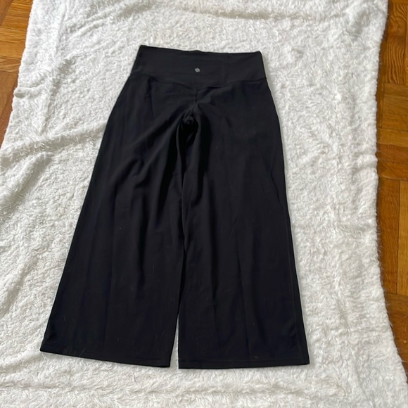 Athleta Black Wide-Leg Pants High-Waisted - Picture 6 of 12